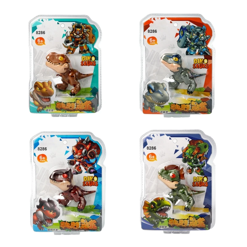 

Tyrannosaurus Carnotaurus Raptor Deformation Mecha Dinosaur Toy Children's Educational Building Block Toy