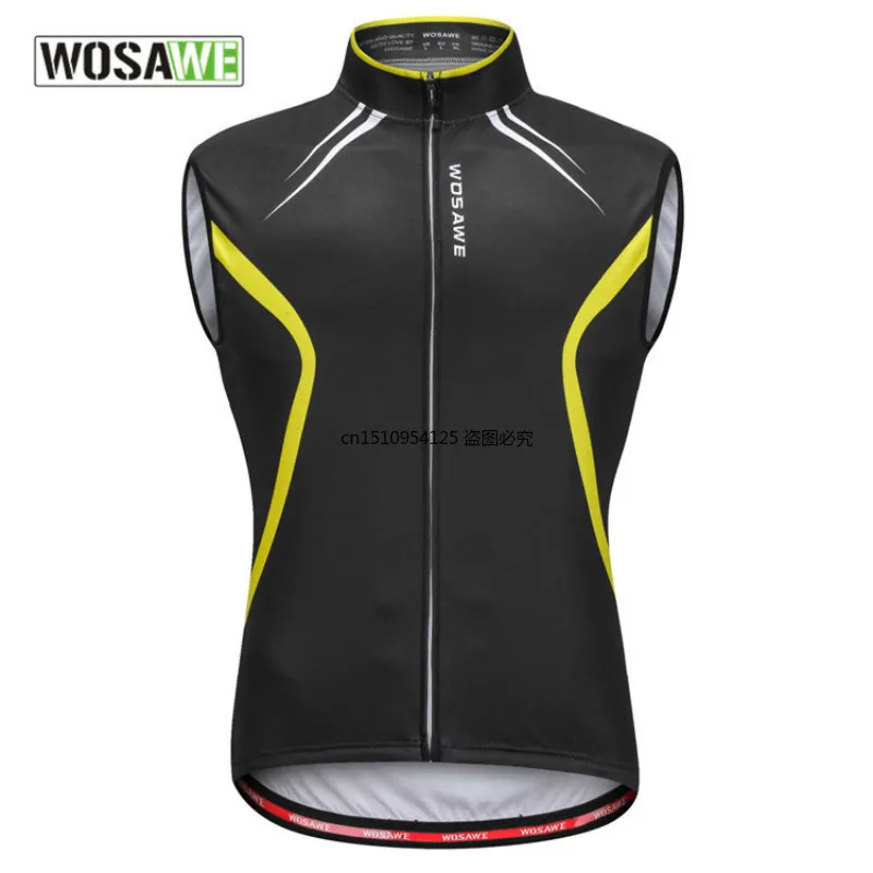 

WOSAWE Summer Breathable Cycling Vest Sleeveless Jersey MTB Mountain Bicycle Clothes Bike Cycles Vest for Men Outdoor Sport Vest