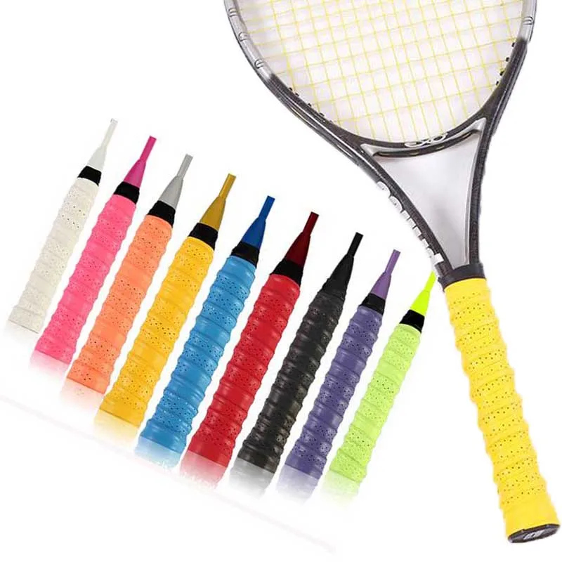 

110CM Anti Slip Racket Over Grip Roll Tennis Badminton Squash Handle Overgrips Tape Badminton Racket Sweat Breathable Band