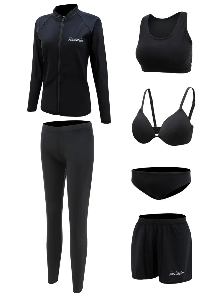 

Couple Diving Suit Women 'S Long-Sleeved Split Trousers Sun Protection Quick-Dry Surfing Plus Size Snorkeling Suit Men 'S Dive