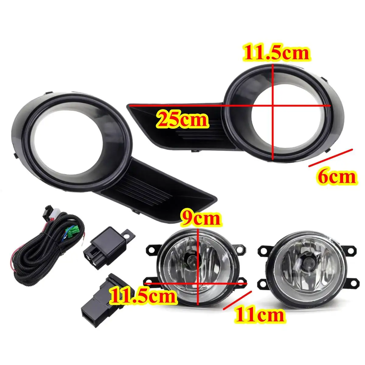 Автомобильный противотуманный светильник и накладка на раму аксессуары для