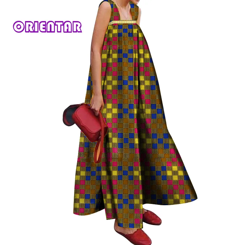Популярные африканские платья для женщин Африканский воск печати Базен риче А