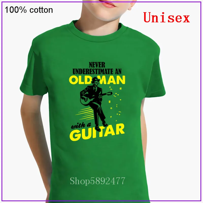 2020 летняя футболка с коротким рукавом никогда не недооценивает стариков гитарой