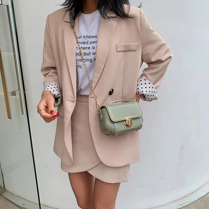 

2020 new fashion women handbags, casual korean version bag, simple woman shoulder bag, trend chain messenger bags.