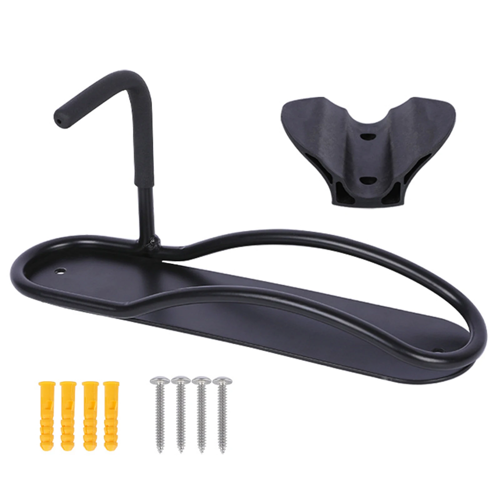 

Wall Mount Bike Rack With Tire Tray Vertical Bike Storage Rack With Screw Packs For Indoor Garage Hanging Road Mountain Bikes