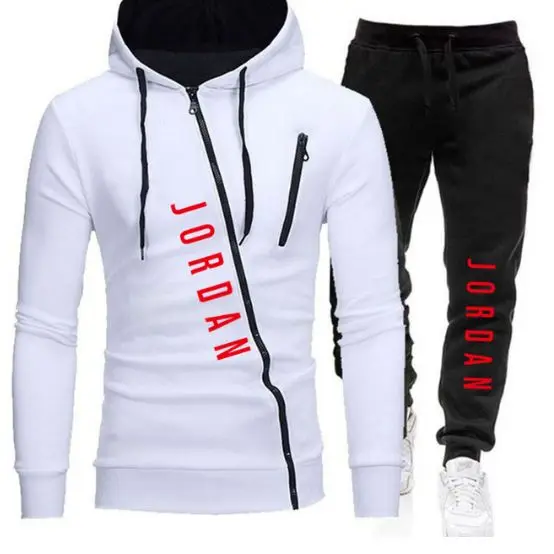 

2020 Men Pak Brand Jordan 23 Sports clothing Training suit Pak Men's Rits Sport Hoodie + Broek Pak Casual Jack sportswear Men