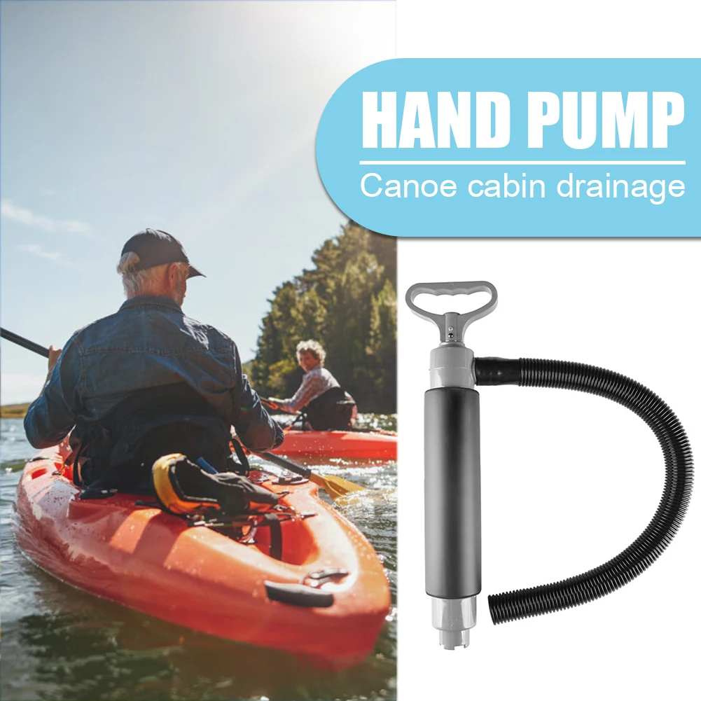 

Canoe Floating Hand Bilge Pumps w/ Tube Emergency Rescue 41cm Kayak Hand Pump for Family Outdoor Water Decoration