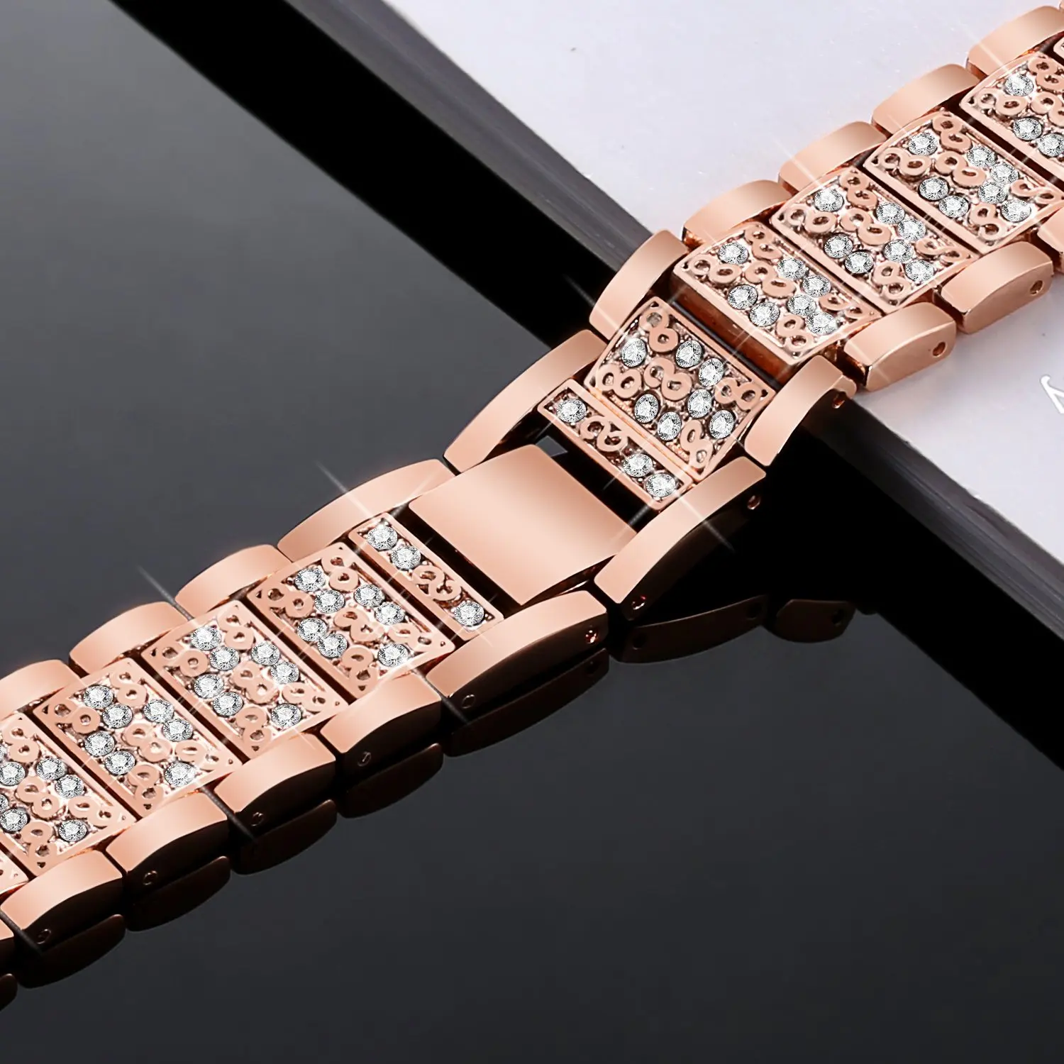 Алмазный ремешок для apple Watch band 4 (iwatch 5) 44 мм 40 watch 3 2 1 42 38 аксессуары наручных