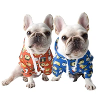 cute cartoon summer dog clothes cotton hoodies clothes for small medium dogs costumes coat for cat french bulldog chihuahua