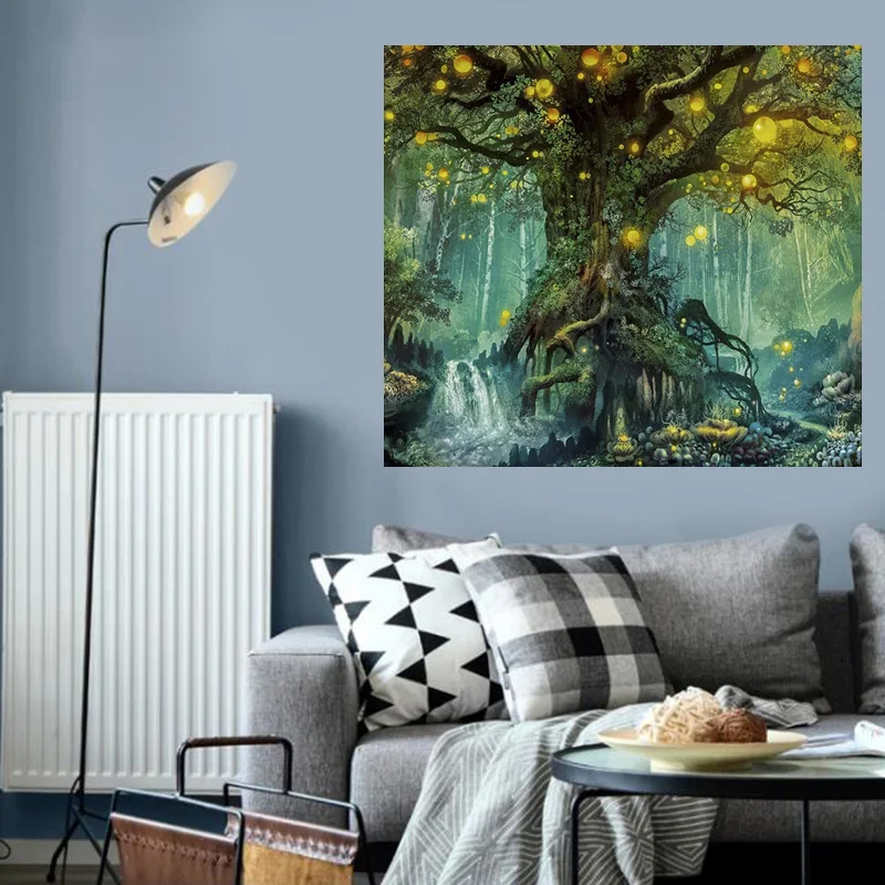 Краска по номерам DIY акриловая краска ing Kit для детей и взрослых 40х45см Светлячок