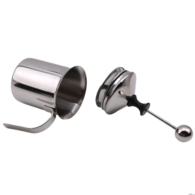 

New 400ml Stainless Steel Milk Frother Double Mesh Milk Creamer Milk Foam Hot Sale Perfect