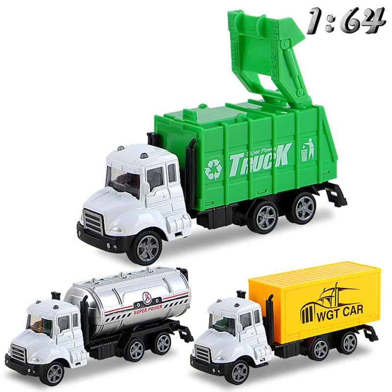 

30 Kinds Sanitation Garbage Truck Toy Models 1:64 Scale Alloy City Service Diecast Toys Vehicles Birthday Gift for Children Y052