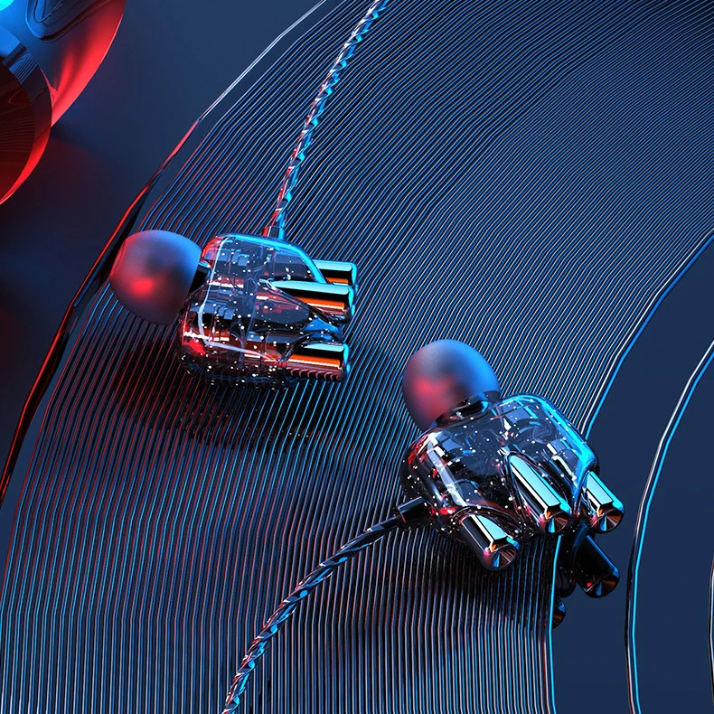 Проводные спортивные наушники Hi-Fi 6D с глубокими басами и микрофоном 3 5 мм |