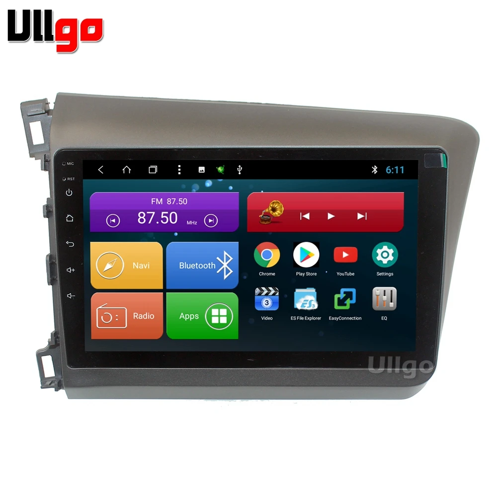 Автомобильная магнитола 4 Гб ОЗУ + 64 ПЗУ Android 8 1 для Honda Civic 2012 дюймов LHD Авторадио GPS
