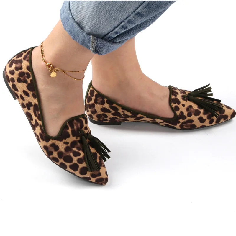 2021 New Tassel Women Shoes Moccasins Spring Autumn Suede Boat Loafers Shoes Light Slip-on Drive Flats Low-top Female Shoes