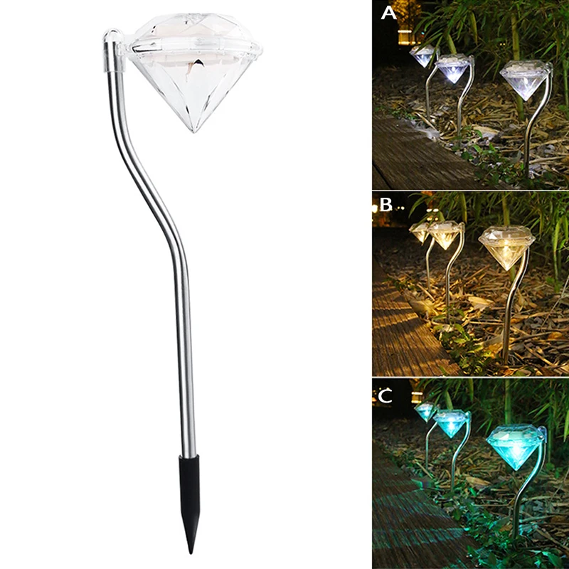 

Solar Diamond Light Led Lawn Outdoor Rainproof Garden Villa Landscape Street