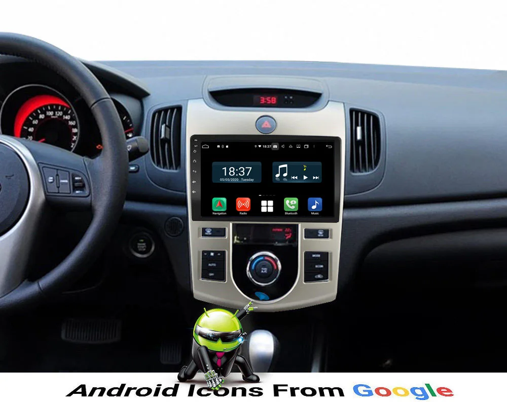 9-дюймовый автомобильный мультимедийный плеер Android 10 для KIA CERATO FORTE AT MT 2008-2012