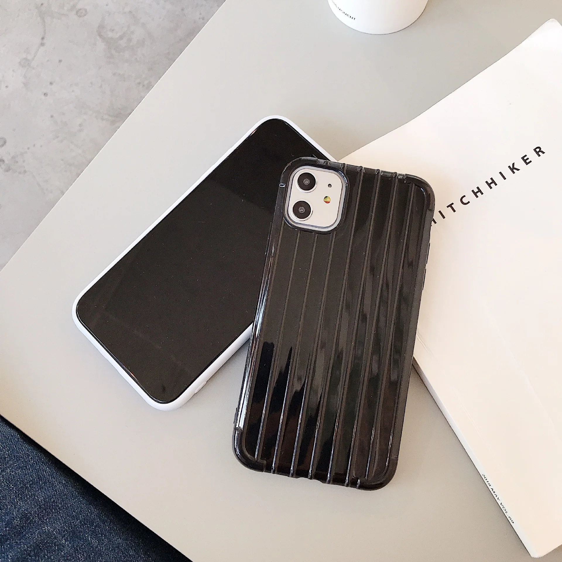 Однотонный чемодан для телефона iPhone 11 Pro Max 6 6S Fundas SE2 роскошный женский XR X 7 XS 8 plus
