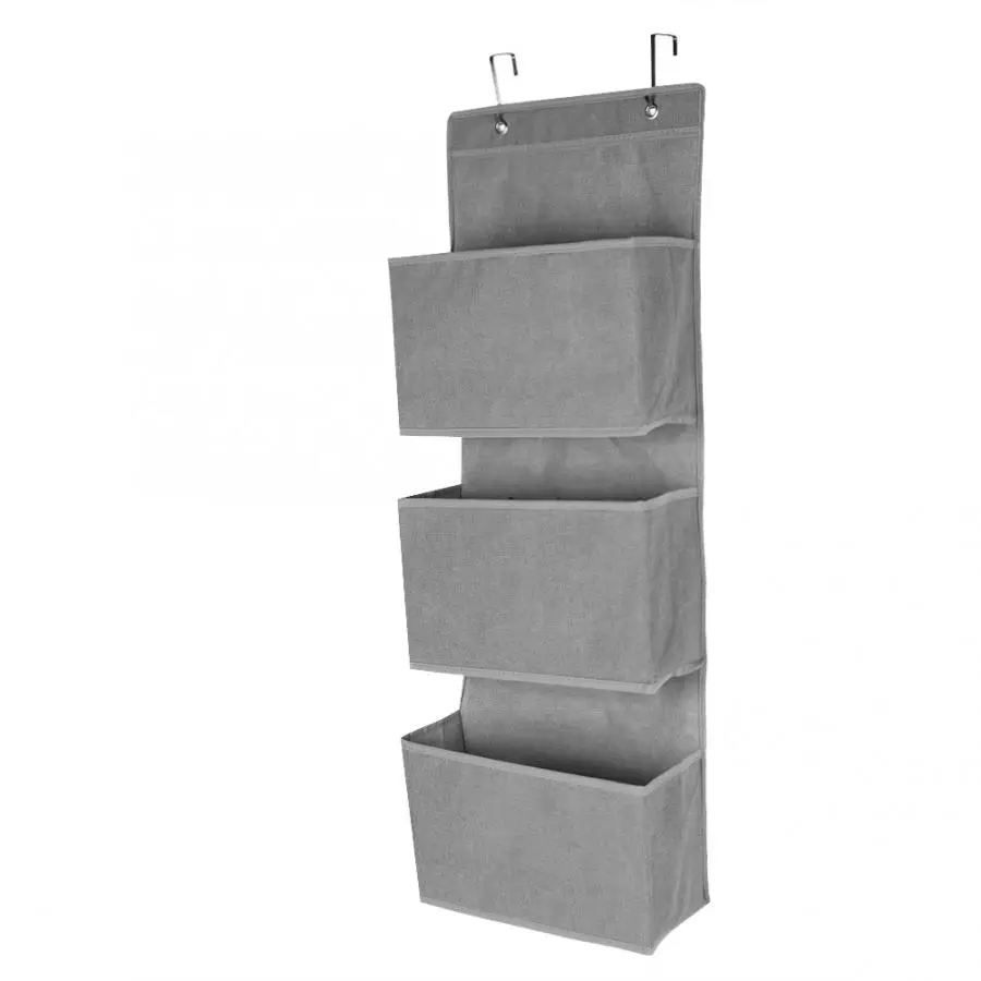 Shoes Bag Travel Portable Zip Lock Plastic Bags 3 Tier Nonwoven Door Hanging Clothes Organiser Toy Storage Pockets | Дом и сад