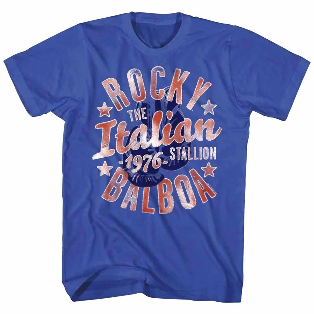 Rocky Balboa Italian Stallion Boxing Gloves 1976 Men'S T Shirt Training Fighter Street Wear Fashion Tee |