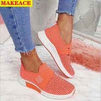 women shoes 2021 women sports shoes fashion mesh breathable outdoor casual shoes soft sole comfortable running shoes large size