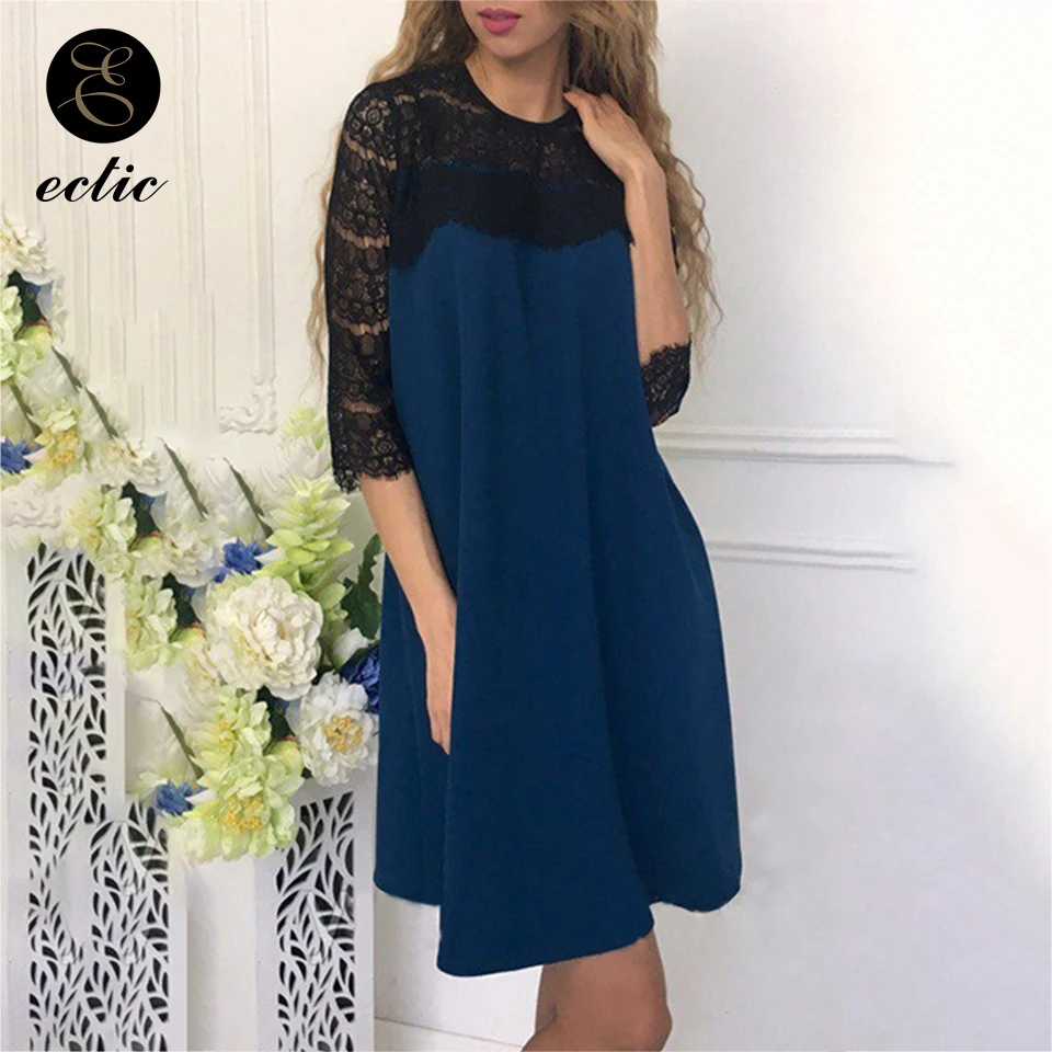 Robe Femme Ete Lace Dresses 2019 High Quality Sukienka Straight Mesh Sleeve Dress Embroidery Woman For Party And Wedding | Женская