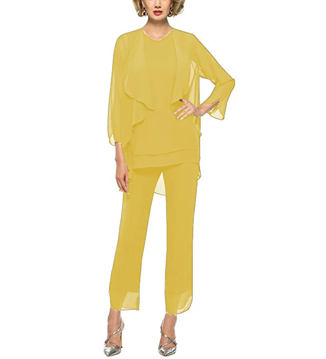 Женское Многоярусное шифоновое платье для матери невесты элегантный костюм из