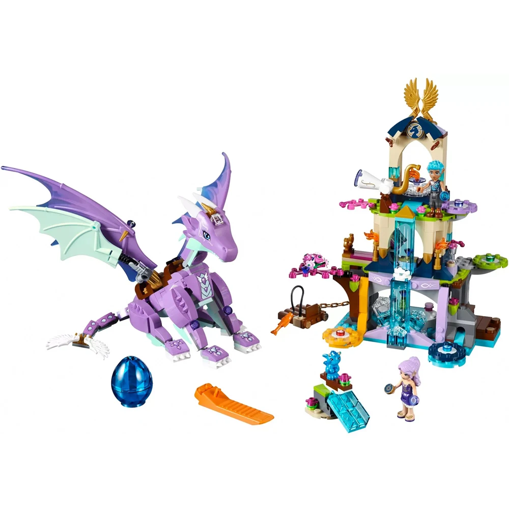 318 шт BELA 10413 Fit Elves 41077 Aira's Pegasus сани Набор фигурок DIY строительные блоки игрушки для детей девочки рождественские подарки