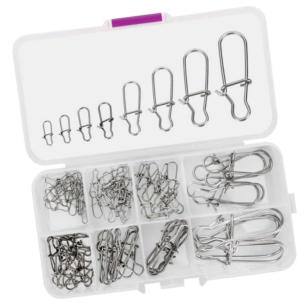 100 шт. рыболовные крючки рыболовная приманка соединитель с застежкой Nice Fastlock для