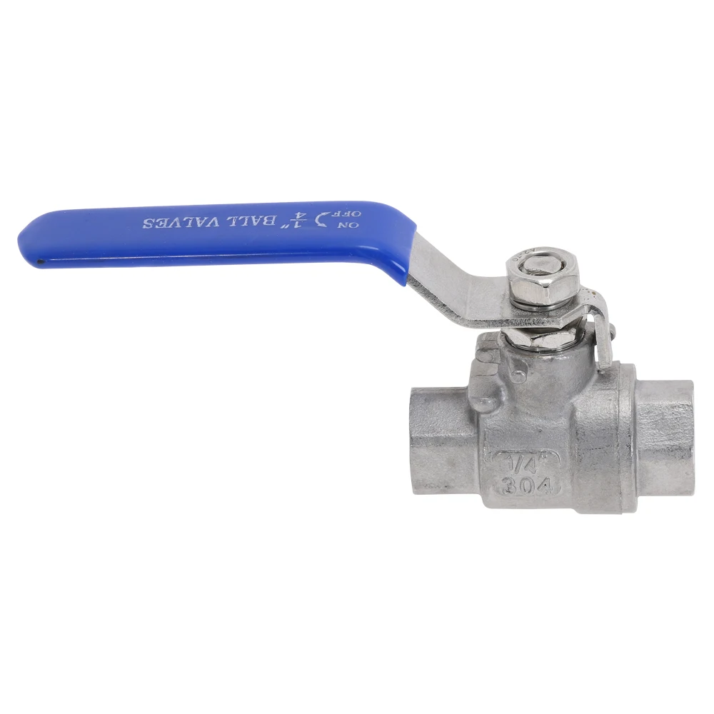 Женский шаровой клапан из нержавеющей стали SS304 2 шт. с виниловой ручкой Резьбовые