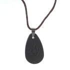 Подвеска в виде капли воды, ожерелье из скалярных ионов энергии, ювелирные изделия для здоровья, подвески из лавового камня, искусственный камень для защиты от радиации, шунгит