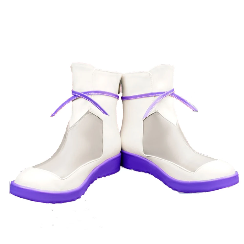 

Anime SK Cherry Blossom Cosplay Costume Shoes Boots Anime the Infinity SK Eight White Purple Customboots