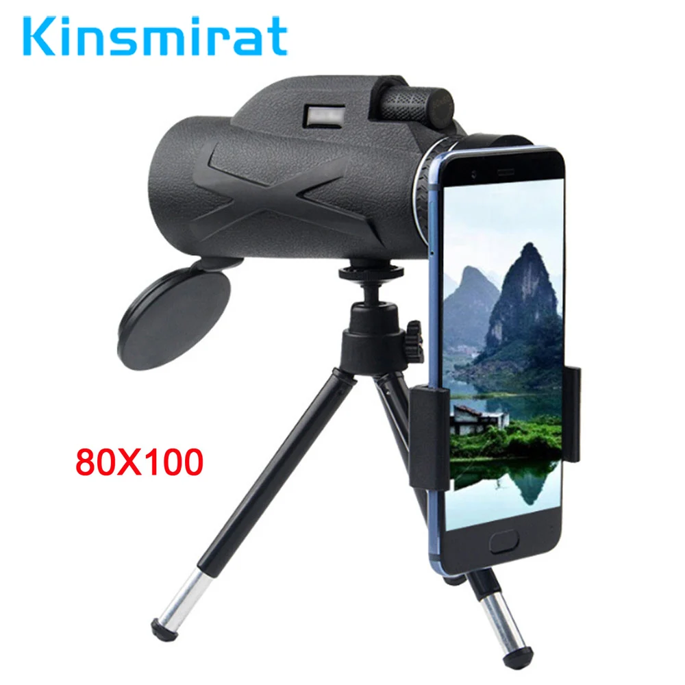 

Professional Telescope 80x100 HD Night Vision Monocular Zoom Optical Spyglass Monocle for Sniper Hunting Rifle Spotting Scope