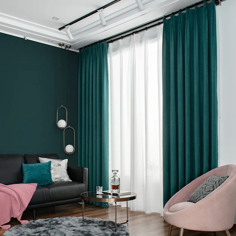 Занавеска s для гостиной столовой спальни современная простая короткая