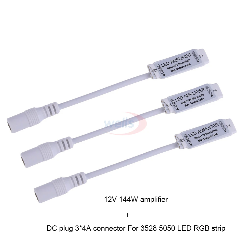 Миниатюрный одноцветный светодиодный Усилитель RGB/RGB + CCT 3 клавиши 4 5 в
