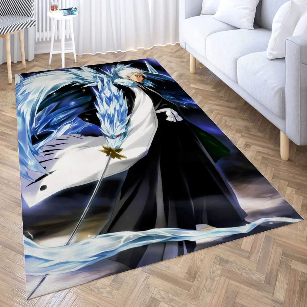 

Hitsugaya Bleach Carpet for Living Room 3D Hall Furniture Floor Mat Bath Anime Area Rug Teenager Bedroom Decora
