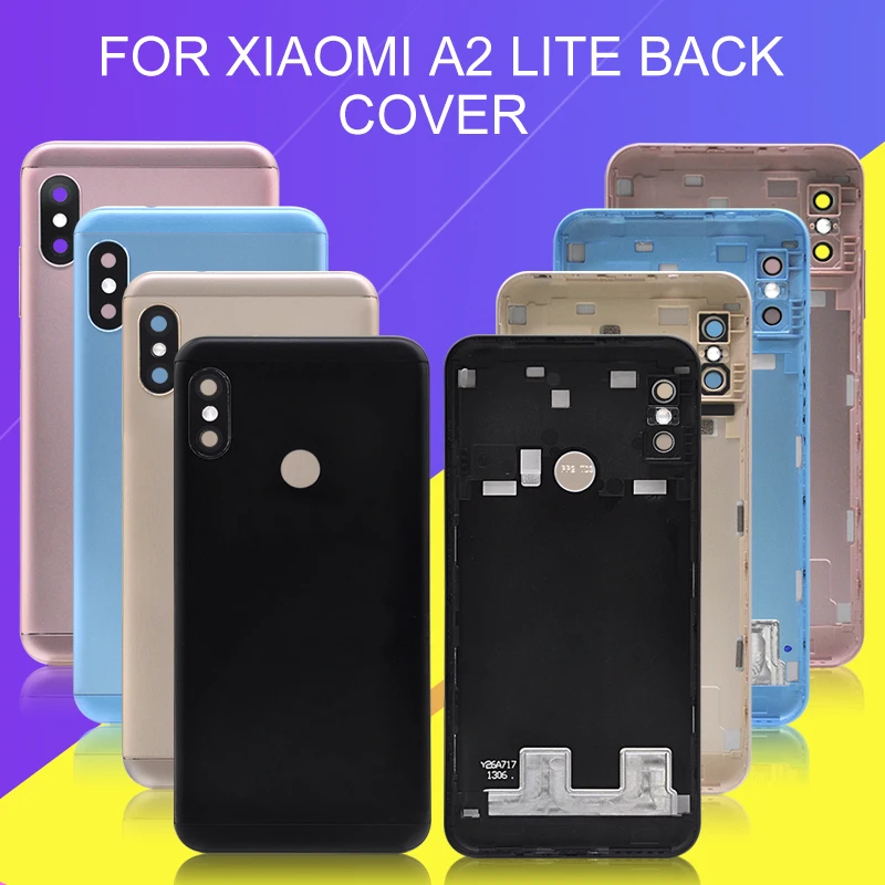 Catteny для Xiaomi Mi A2 Lite крышка батареи Задняя стеклянная панель Дверь чехол Redmi 6 Pro