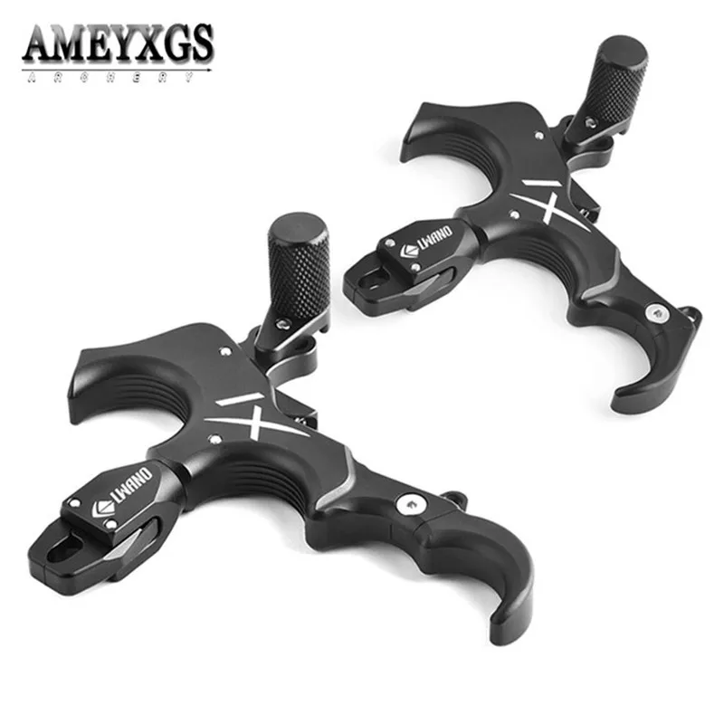 3/4 Finger Adjustable Compound Bow Release Aids Bow and Arrow Shooting Automatic Archery Caliper Release For Hunting Accessories