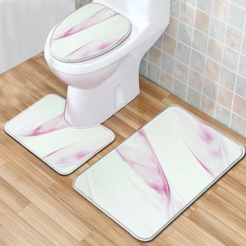 Набор фланелевых напольных ковриков для ванной Zeegle набор из 3 современных