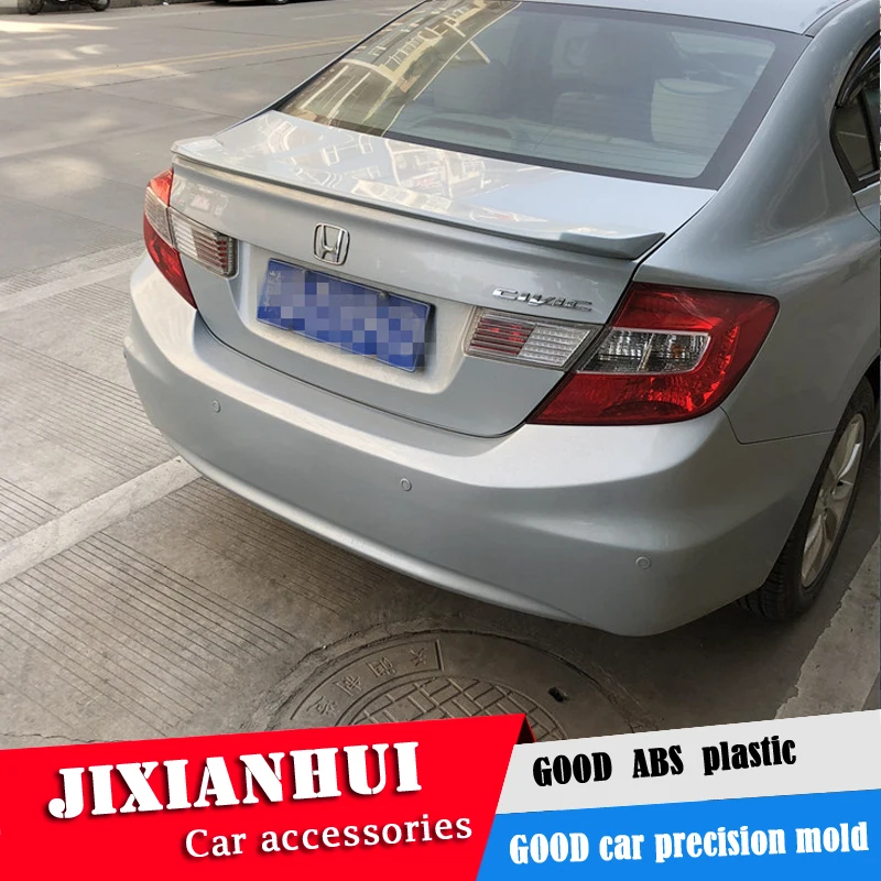 Спойлер заднего крыла автомобиля из абс пластика для Civic 2012 2014 Honda YWyv|Спойлеры и