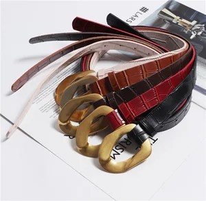 Ремень женский из искусственной кожи, тонкий, регулируемый, 2020