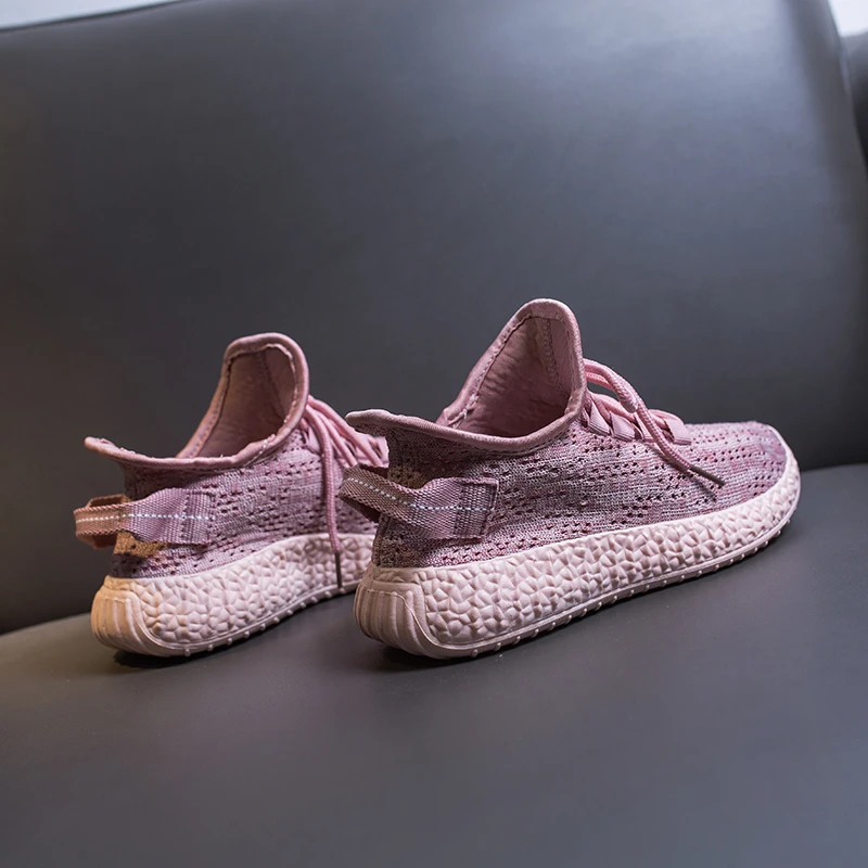 Женские кроссовки со шнуровкой сетчатые на платформе модные легкие теннисные