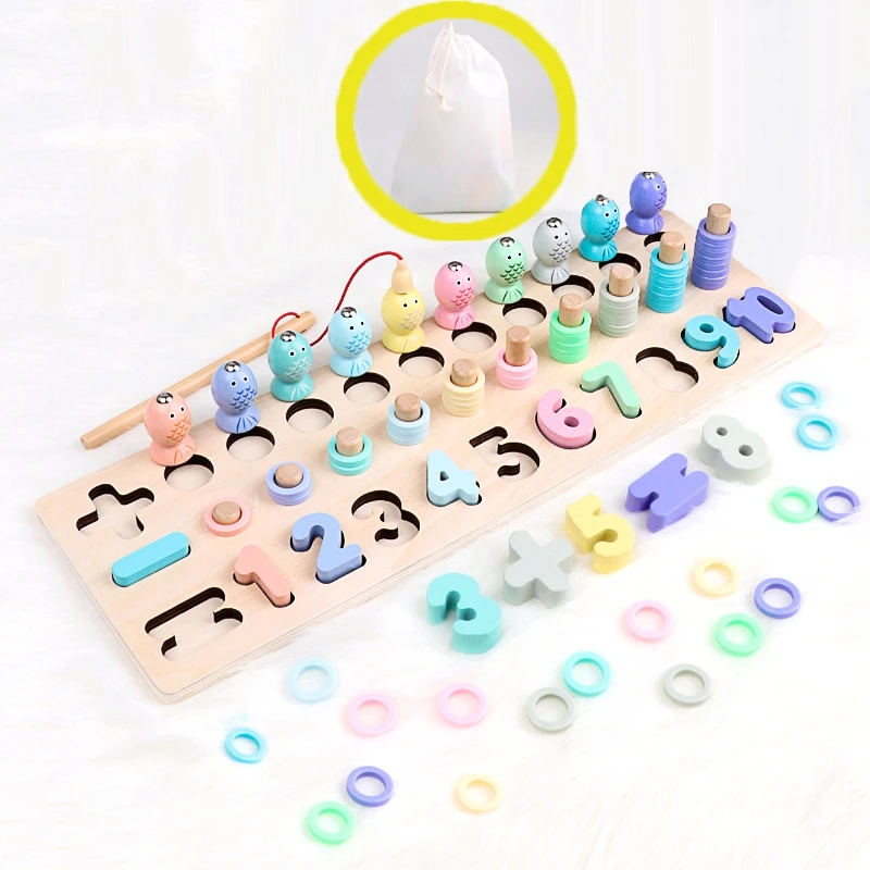 Деревянные игрушки Монтессори для дошкольного возраста подсчет арифметическая