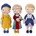 2 шт. Комплекты из 3 предметов новая Metoo кукла Анджела плюшевая кавайная игрушка чучело Животные мягкие игрушки в одежде для девочек, подарок на день рождения для детей