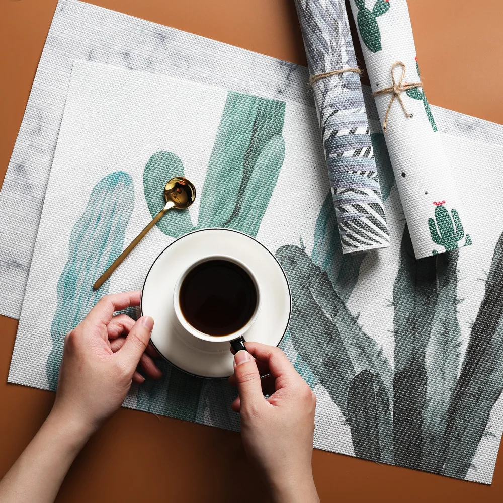 Коврик для стола в стиле Ins термостойкий нескользящий прямоугольный защитный