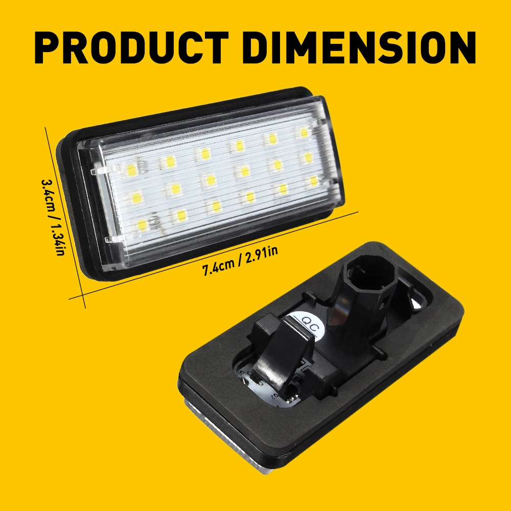 For Toyota Land Cruiser 120 Prado 200 Lexus GX470 No Error LED White Rear Number Plate Light Auto Lamp Car styling |