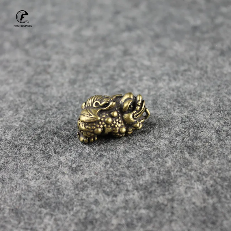 Медная Лягушка на удачу маленькие украшения для чайной церемонии Античная