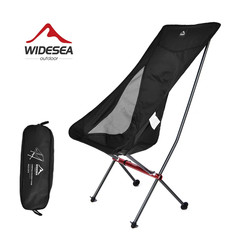 저렴한 Widesea 캠핑 접이식 의자 초경량 낚시 의자 강화 된 관광 의자 휴대용 야외 해변 피크닉 여행 장비