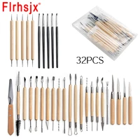 32pcsbox clay tools sculpting kit carving knife scraper pottery ceramic polymer shapers modeling carved diy ceramic tools