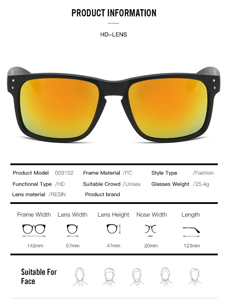 Мужские Солнцезащитные очки O Sports брендовые Квадратные в классическом стиле UV400